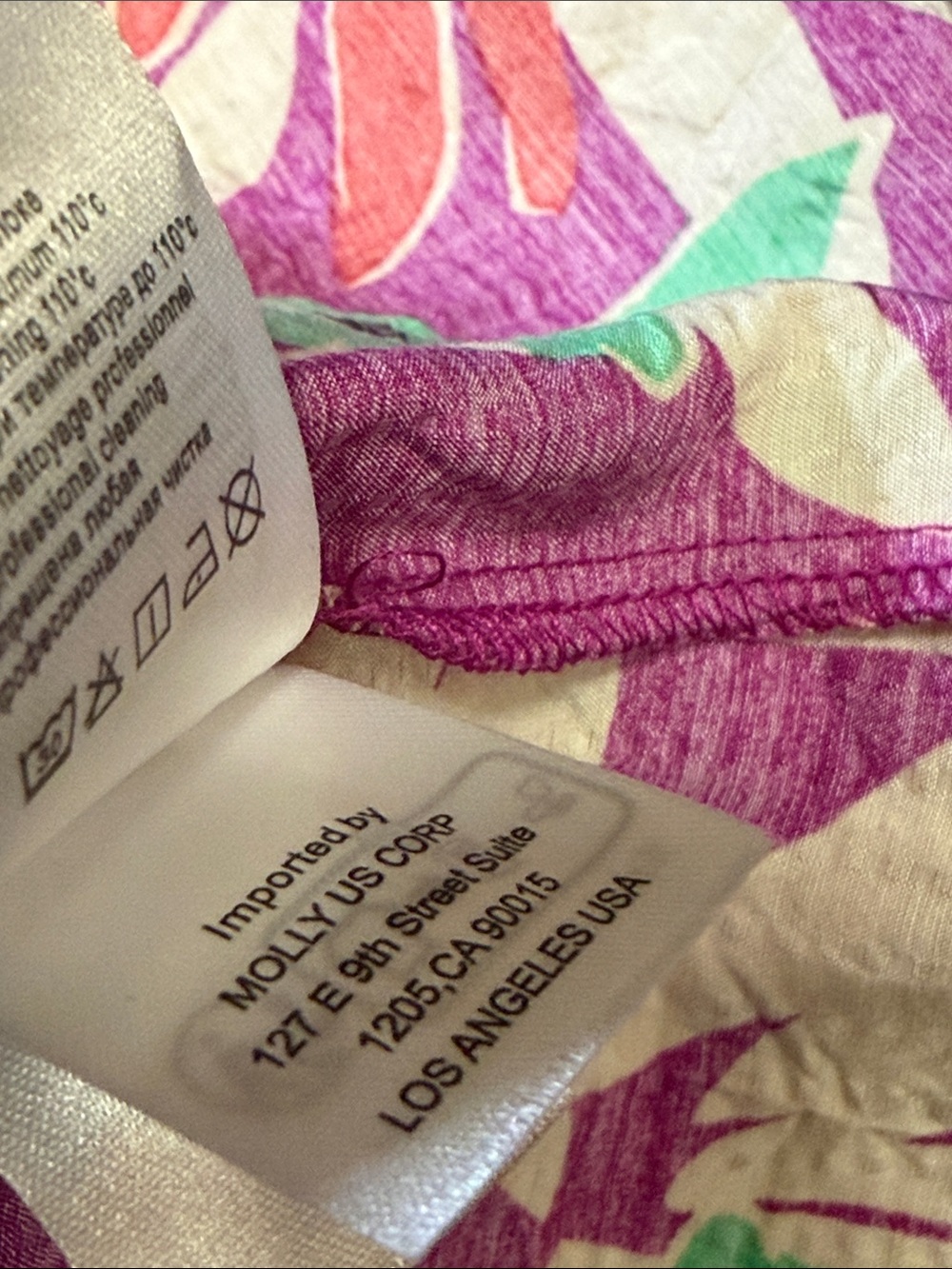 Lili Sidonio Purple Floral Button-Front Sundress Size S.  NEW - Picture 10 of 12